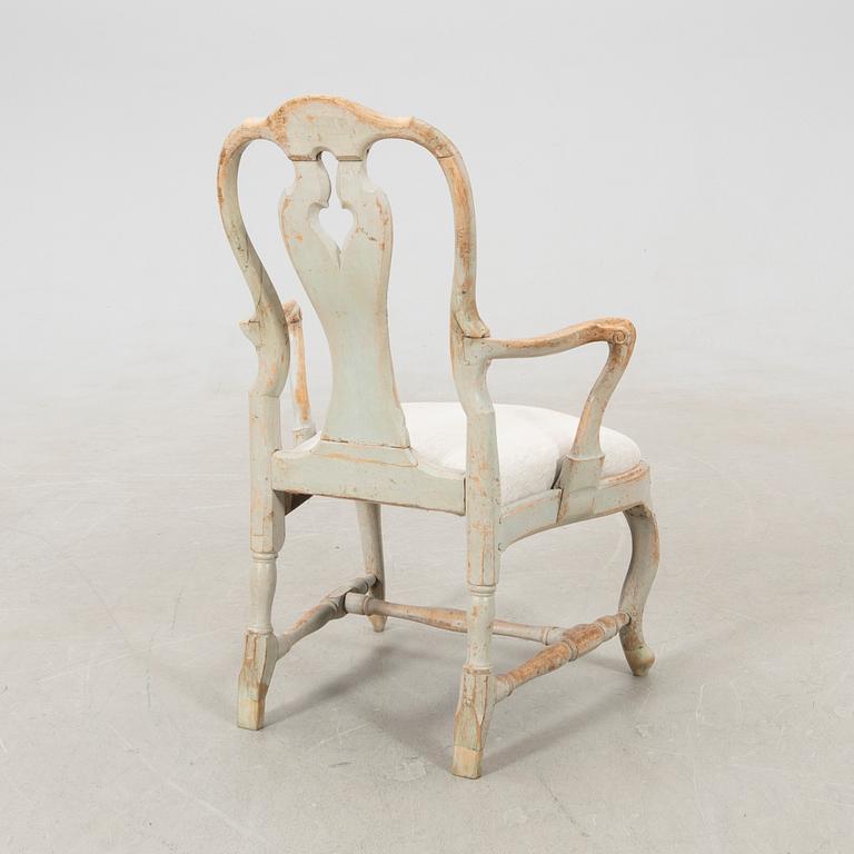 Armchair Stockholm work in Rococo, second half of the 18th century.