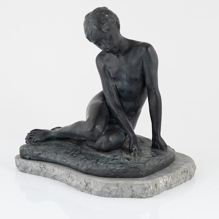 Paul Aichele, Sculpture, Girl with Shell.