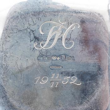 PARTI SILVER, 11 delar, Finland, Sverige och Ryssland, 1800-1900-tal, totalvikt ca 652 gram.