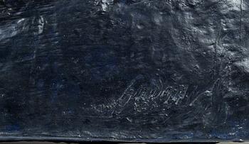 Gudmar Olovson, relief/sculpture. Signed. Numbered. Foundry mark. Bronze, height 78 cm, length 54 cm.