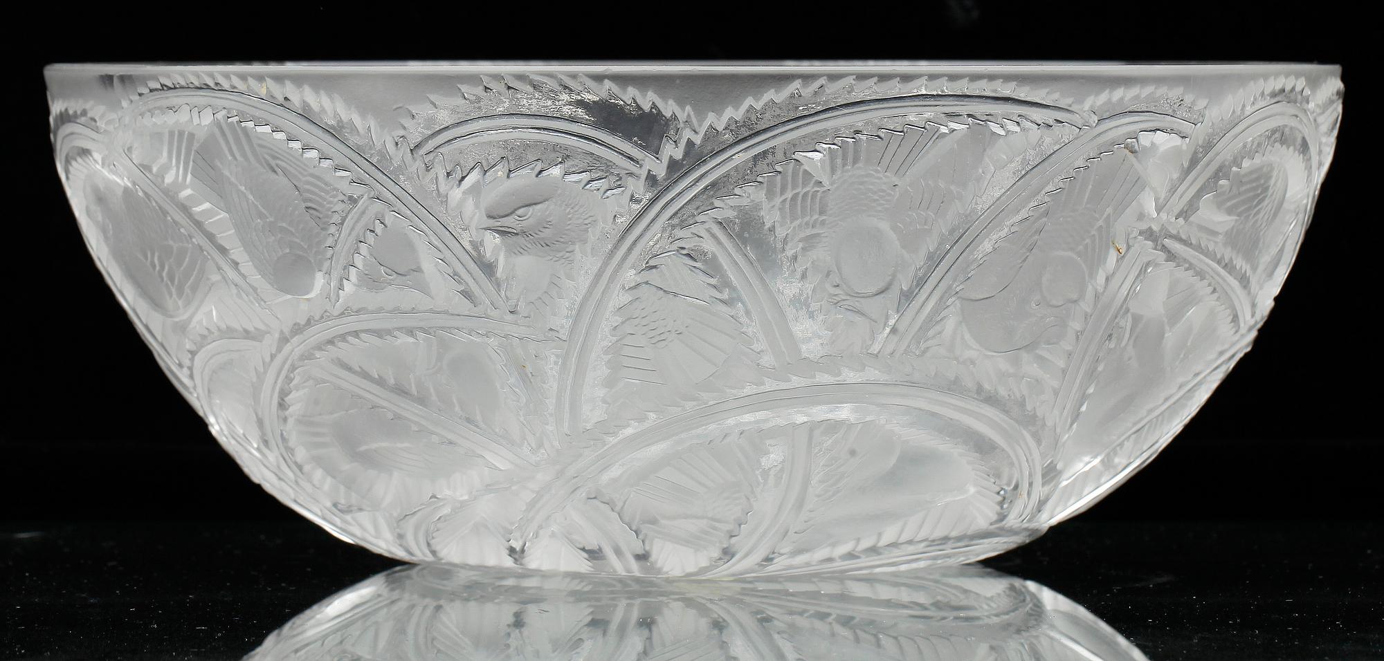 SKÅL, glas, signerad Lalique.