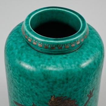 VAS, stengods, "Argenta", Wilhelm Kåge, Gustavsberg, omkring 1900-talets mitt.