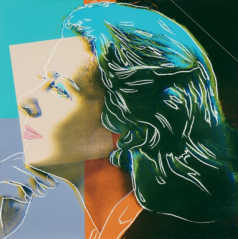 Andy Warhol, "Herself", from; "Three portraits of Ingrid Bergman".