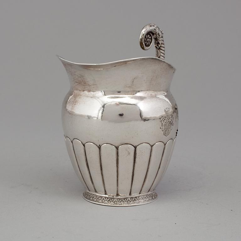 A ZACHRIS LUNDQVIST, silver creamer, empire, 1840.