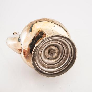 A Swedish 19th century silver coffee pot mark of C Winnerstrand Stockholm weight 1420 grams.