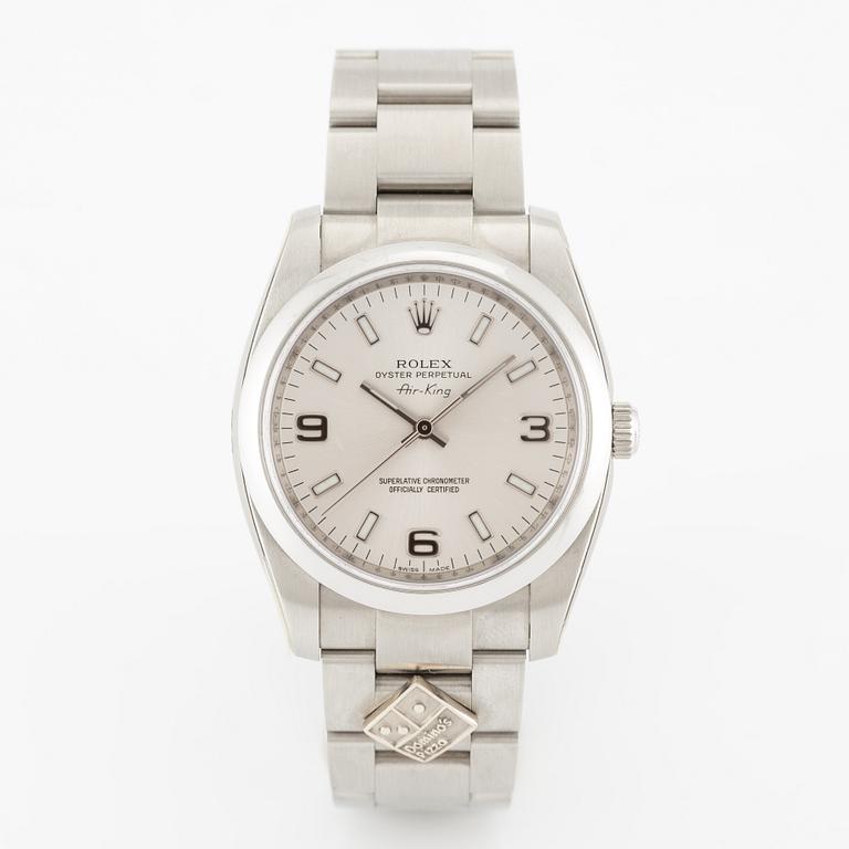 Rolex, Air-King, "Domino Pizza", wristwatch, 34 mm.