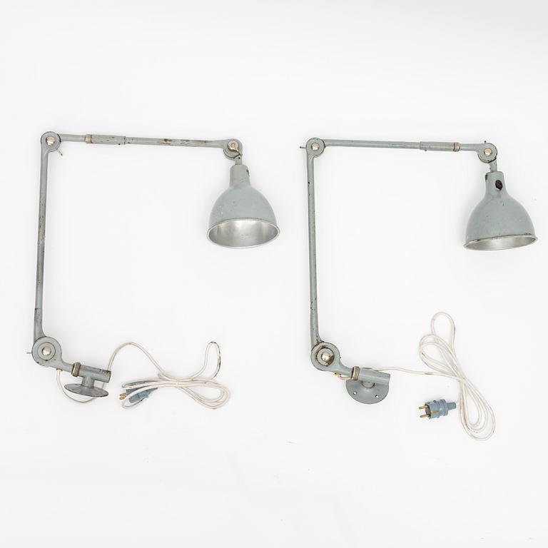 Industrilampor, ett par, PeFeGe, 1900-talets mitt.