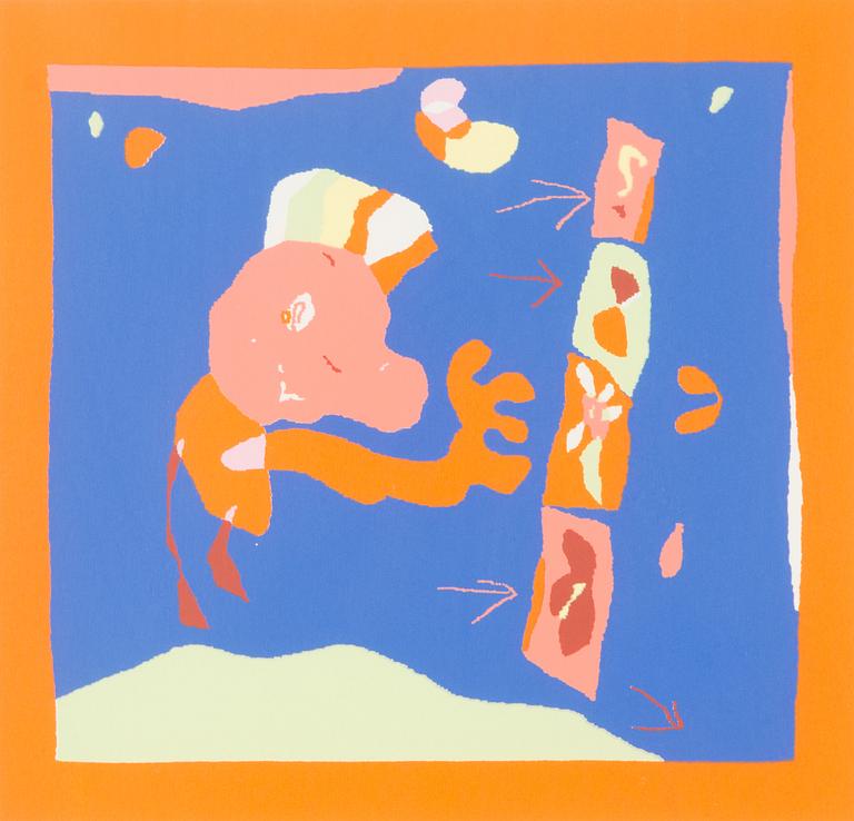 Riitta Nelimarkka, serigrafia, signeerattu ja päivätty 1998, numeroitu 9/20.
