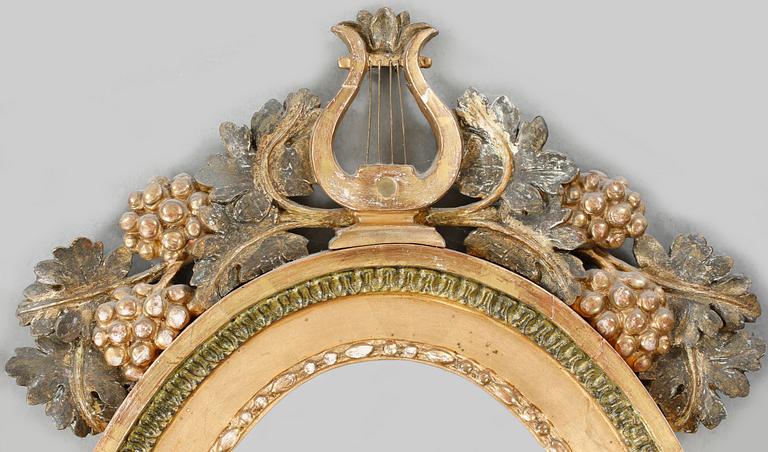 SPEGELLAMPETTER, ett par, en signerad Johan Martin Berg, Karl Johan, Göteborg, 1800-talets första hälft.