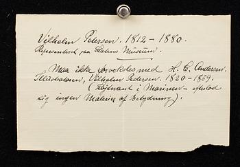 VILHELM PETERSEN, oil on panel. monogram signed.