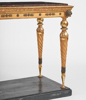 A late Gustavian console table early 19 th century.