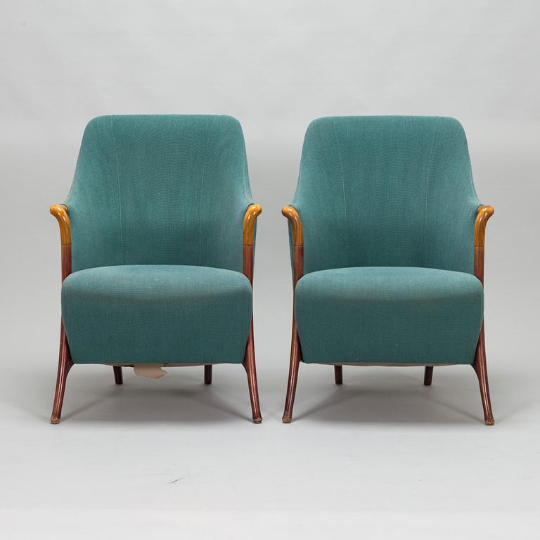 Umberto Asnago, fåtöljer, ett par, "Progetti 63220", Giorgetti, Italien, 1980-tal.