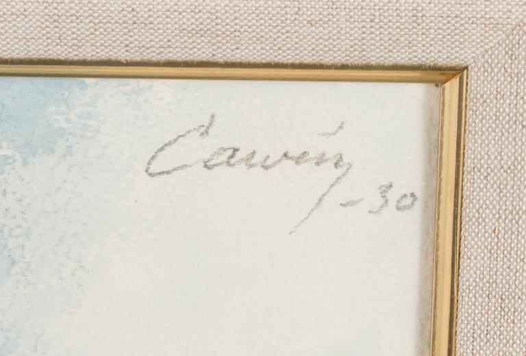 ALVAR CAWÉN, vesiväri, signeerattu ja päivätty-30.