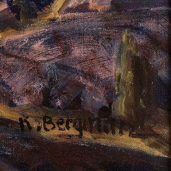 KARL BERGMAN, olja på duk, signerad.