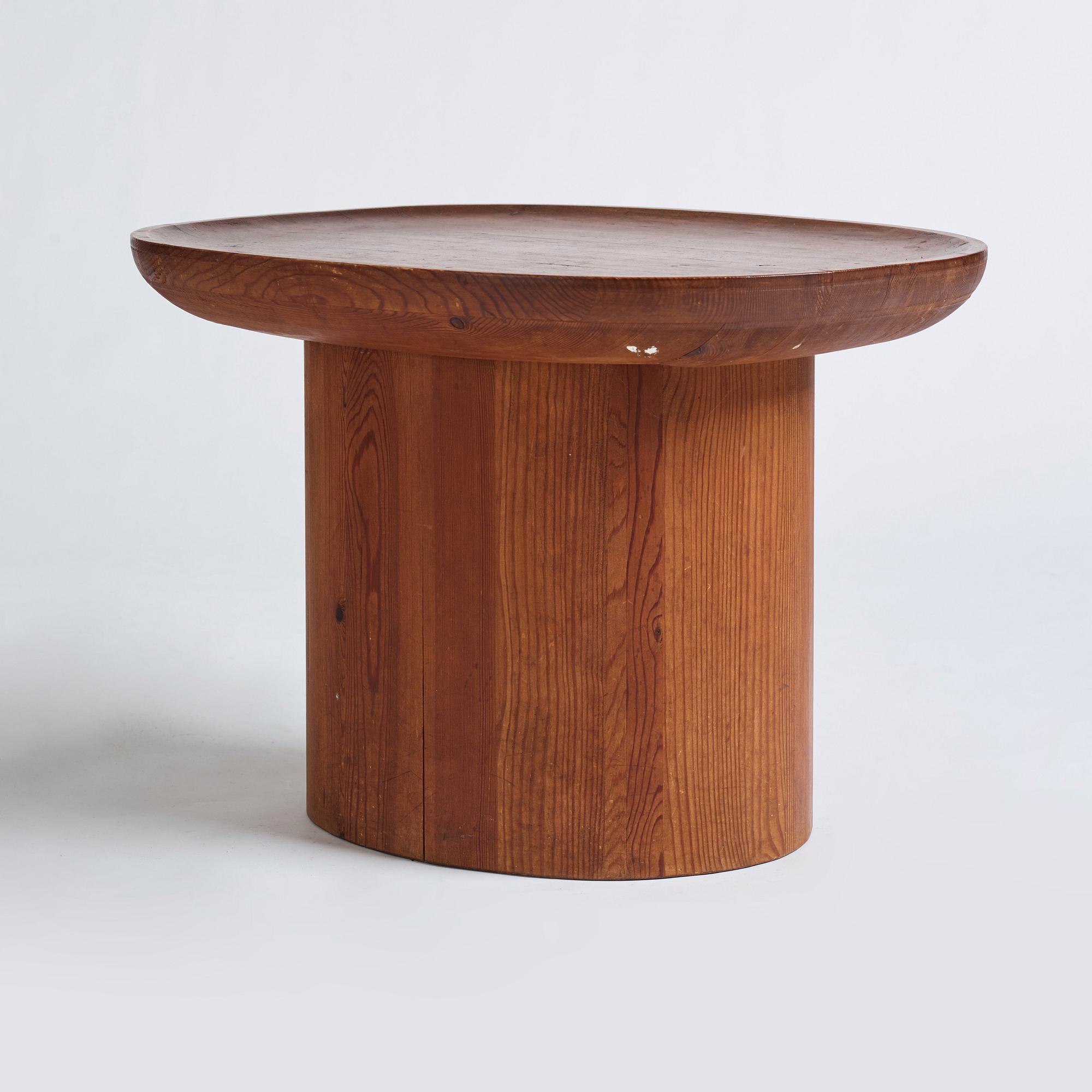 Axel Einar Hjorth, a stained pine 'Utö' table, Nordiska Kompaniet, 1930s.
