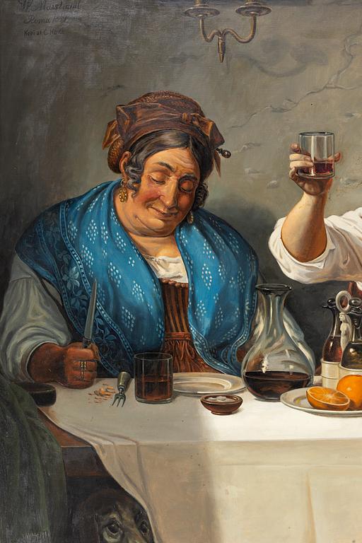 Claus Anton Kölle, kopia efter Wilhelm Marstrand, "Italiensk Osteriascen".