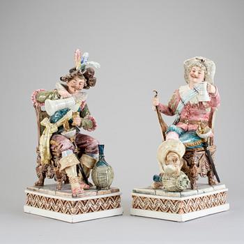 FIGURER, ett par, keramik, 1900-tal.