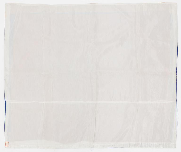 A Korean silk embroidered wall hanging/quilt, 20th century.