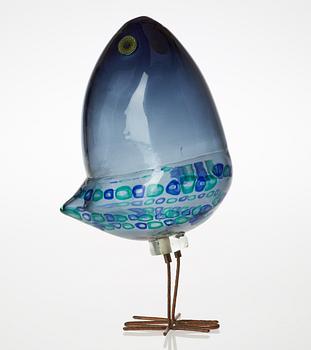 An Alessandro Pianon 'Pulcino' glass bird, Vistosi, Italy 1960's.