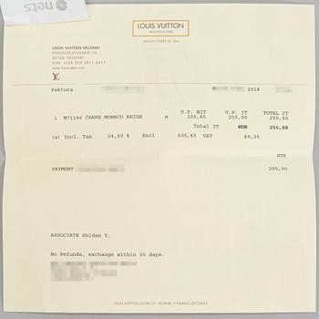 Louis Vuitton, scarf "Monaco".