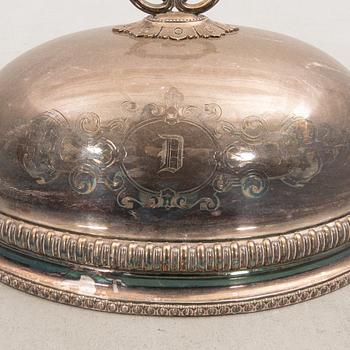 Cloche/Steak dome England early 20th century silver plate.