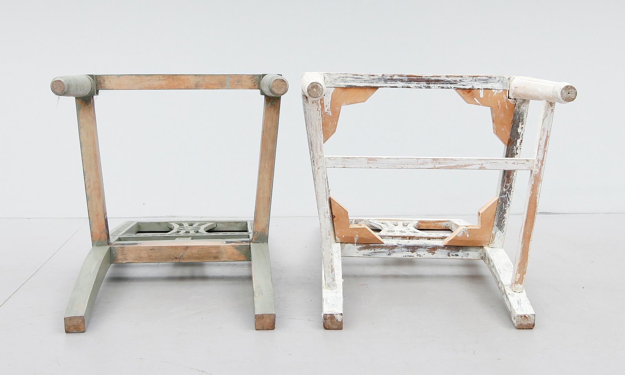 STOLAR, 2 st, gustavianska, 1700-talets slut.