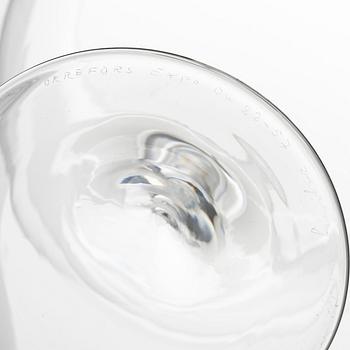 Ingeborg Lundin, skål på fot, glas, Expo, Orrefors.