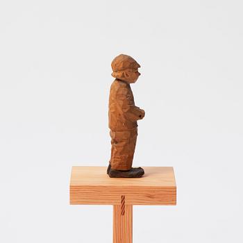 Axel Petersson Döderhultarn, wooden figure, stamped signature.