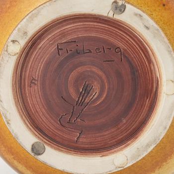 Berndt Friberg, a stoneware vase, Gustavsbergs studio, 1964.