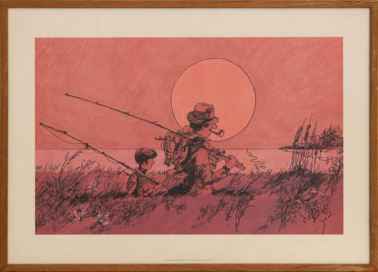 Various artists 7 pcs Preliminary designs for Abu's catalogues "Napp och Nytt".