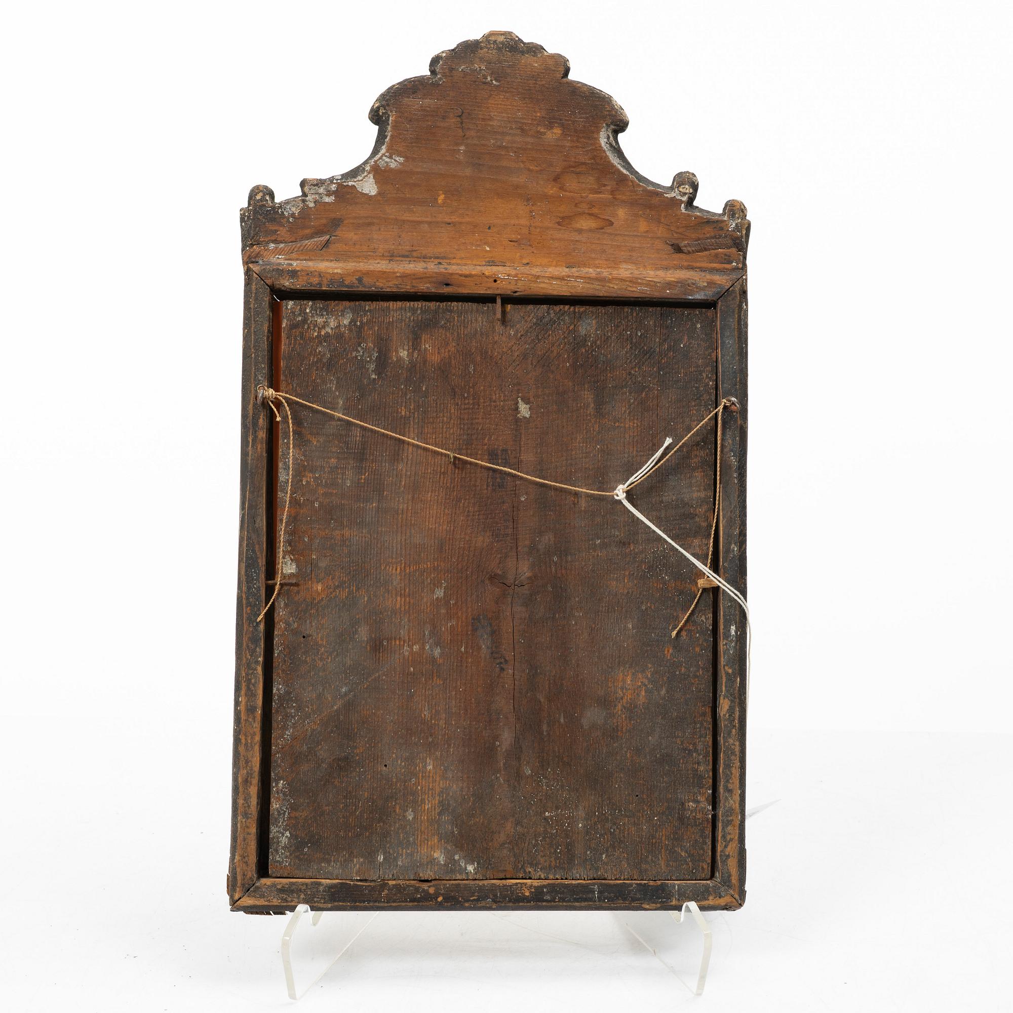 Spegel, gustaviansk, av Jakob Petterson Helin (mästare i Stockholm 1763-94).