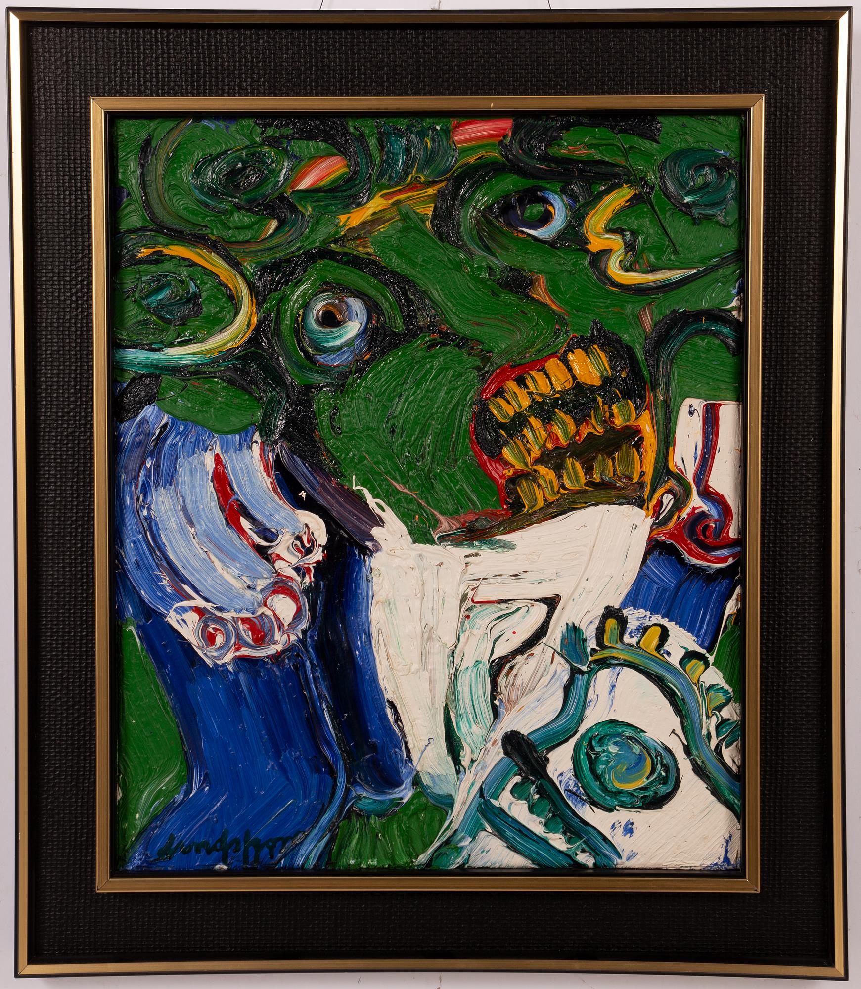 Bengt Lindström, Green figure with yellow teeth.