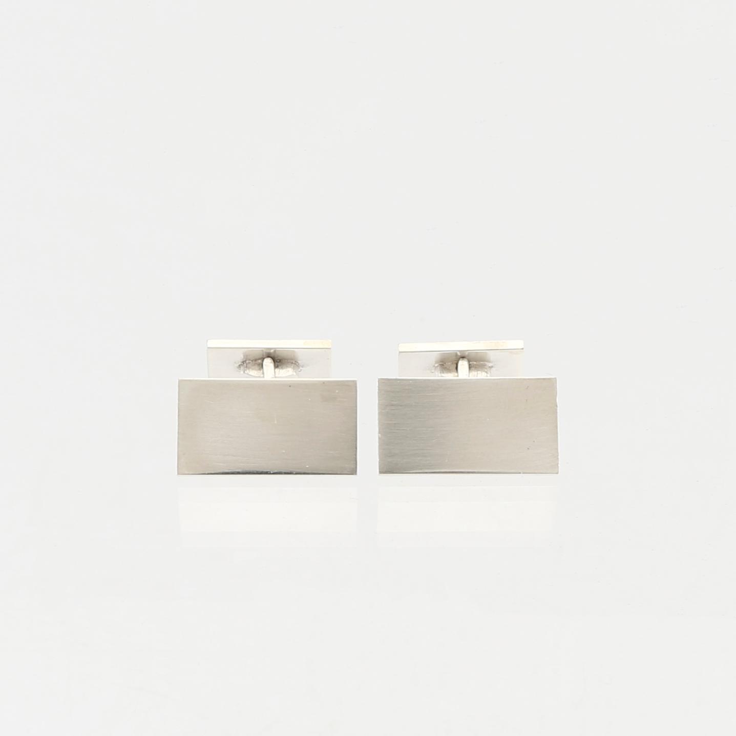 Wiwen Nilsson, manschettknappar ett par sterling silver, Lund 1965.