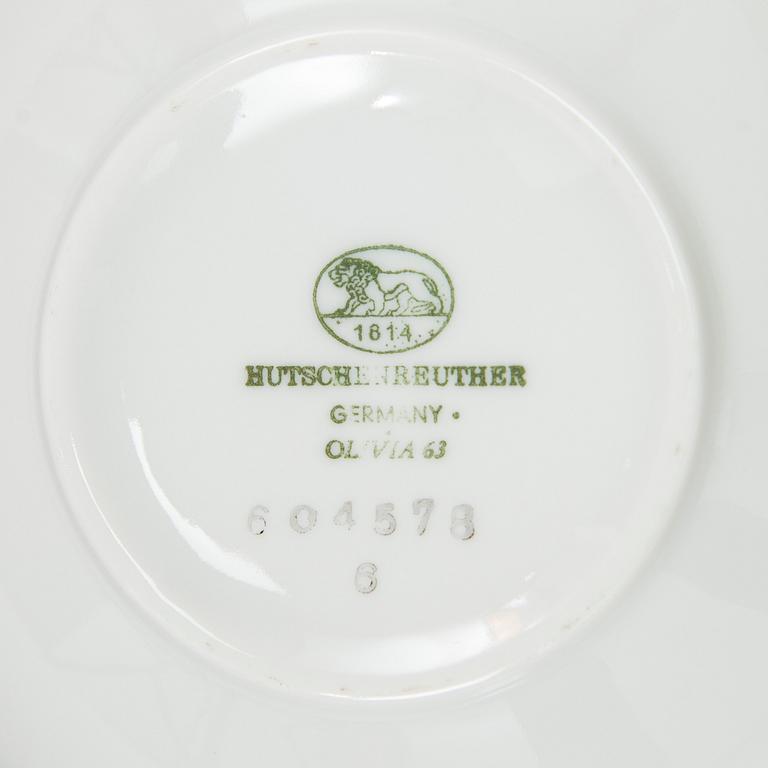 Ruoka-astiasto, 127 osaa, posliinia, "Botticelli" Rosenthal Selb Bavaria, ja Hutschenreuther, Saksa 1900-luvun puoliväli.