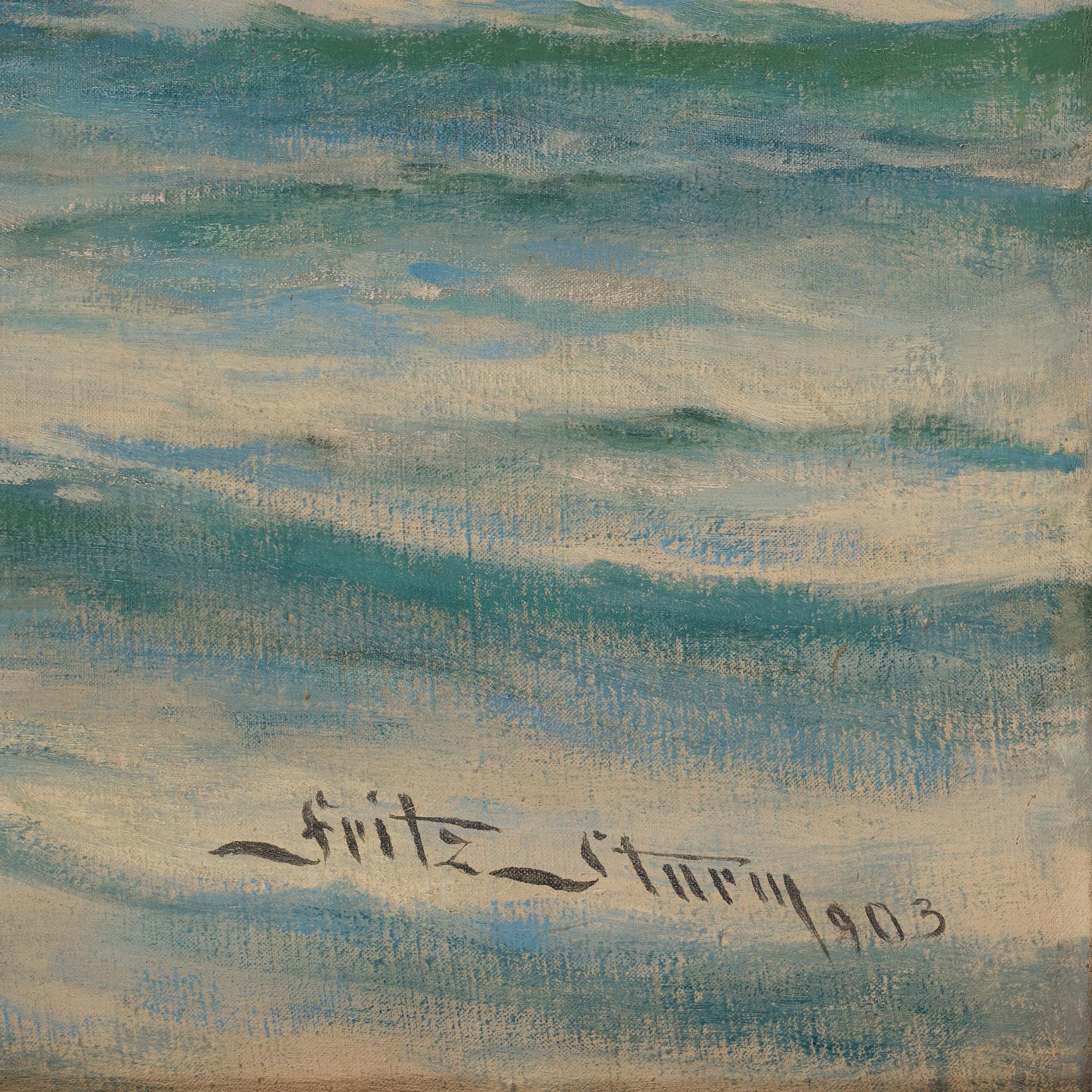 FRIEDRICH STURM, oil on canvas, signed and dated 1903.