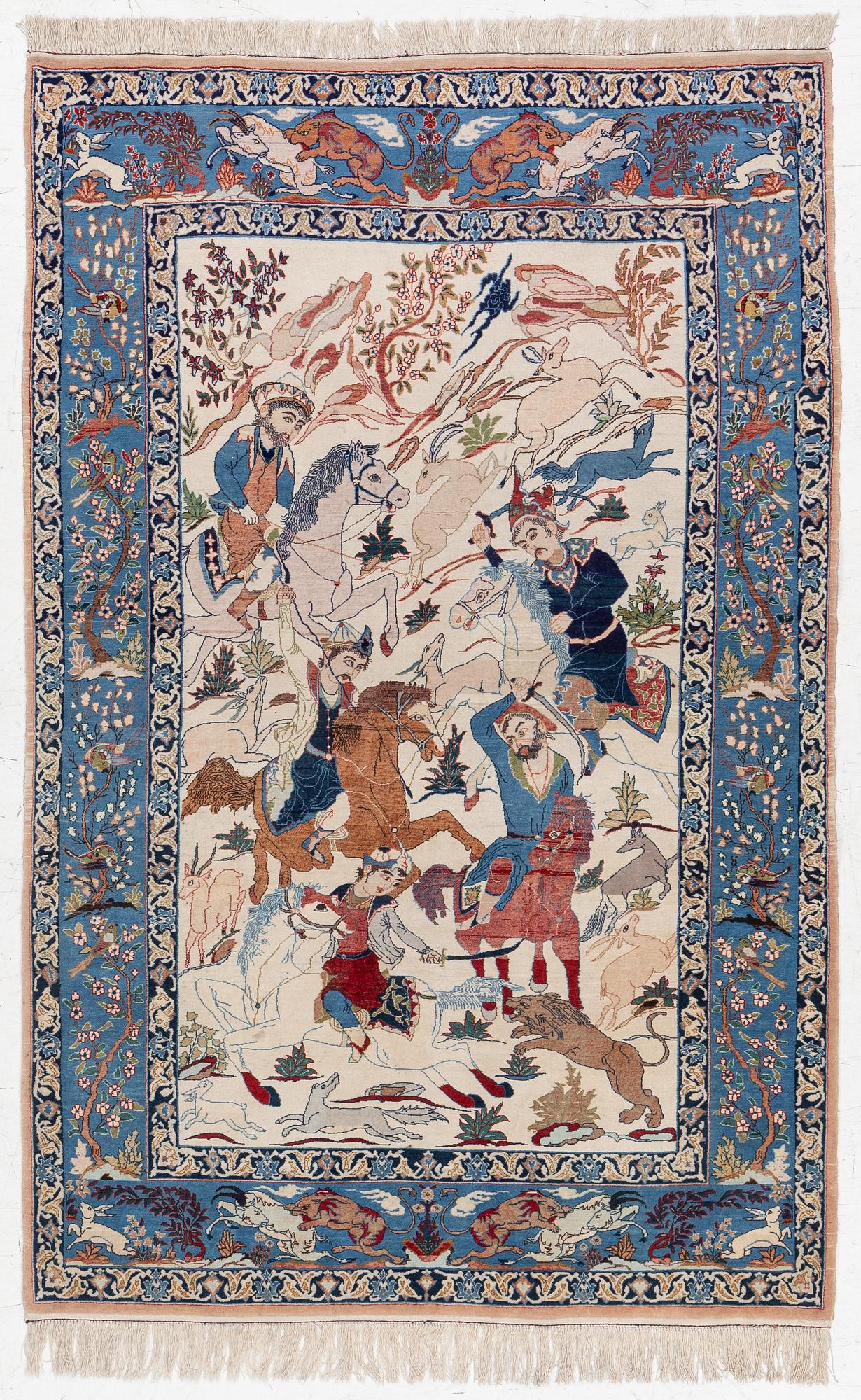 Matta, Old Isfahan, centra persien, ca 168 x 108 cm.
