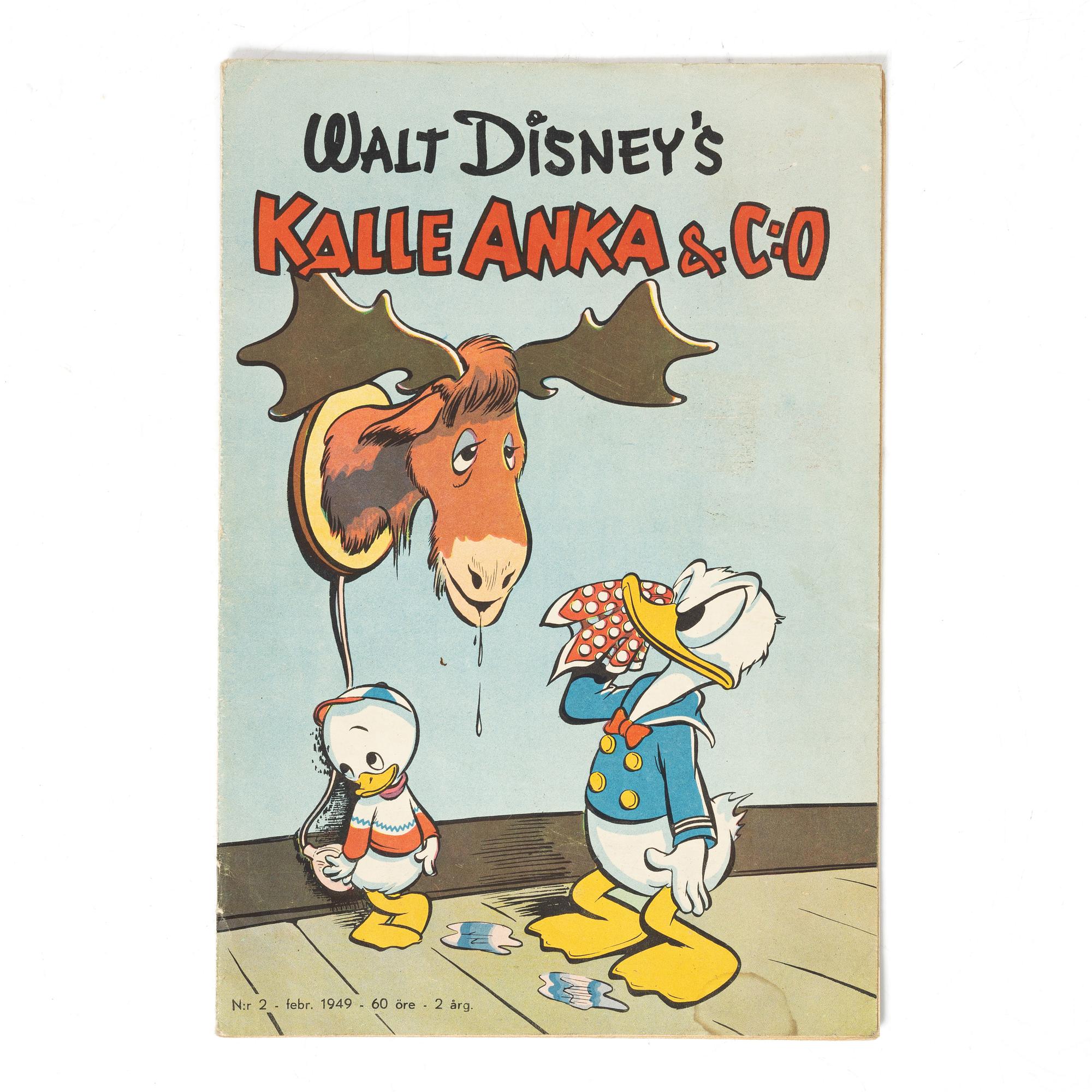 Comic book, Kalle Anka & Co, no. 2, 1949.