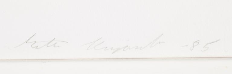 MATTI KUJASALO, serigrafi, signerad, daterad -85 och numrerad 1/110.