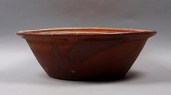 SKÅL, lergods, allmoge, 1800-tal.