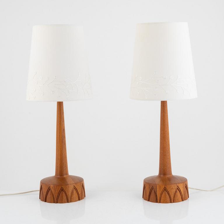 Table lamps, a pair, Stilarmatur AB, Tranås, 1960s/70s.