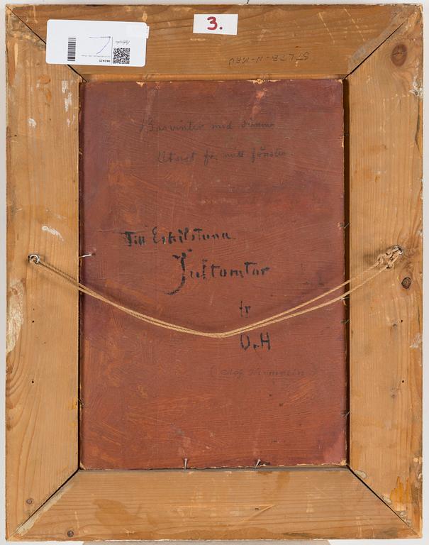 OLOF HERMELIN, Oil on panel, signed and dated 1910.