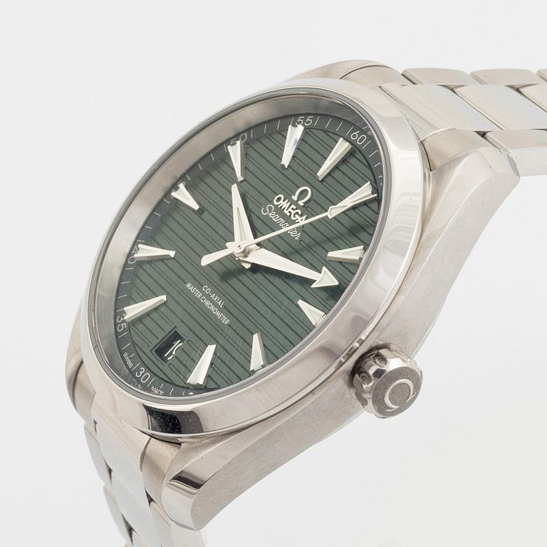 Omega, Seamaster, Aqua Terra, "Green Dial", wristwatch, 41 mm.