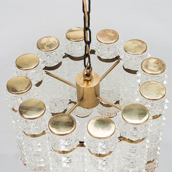 A pendant ceiling light, Taklampa Konsthantverk Tyringe, Sweden mid-20th century.