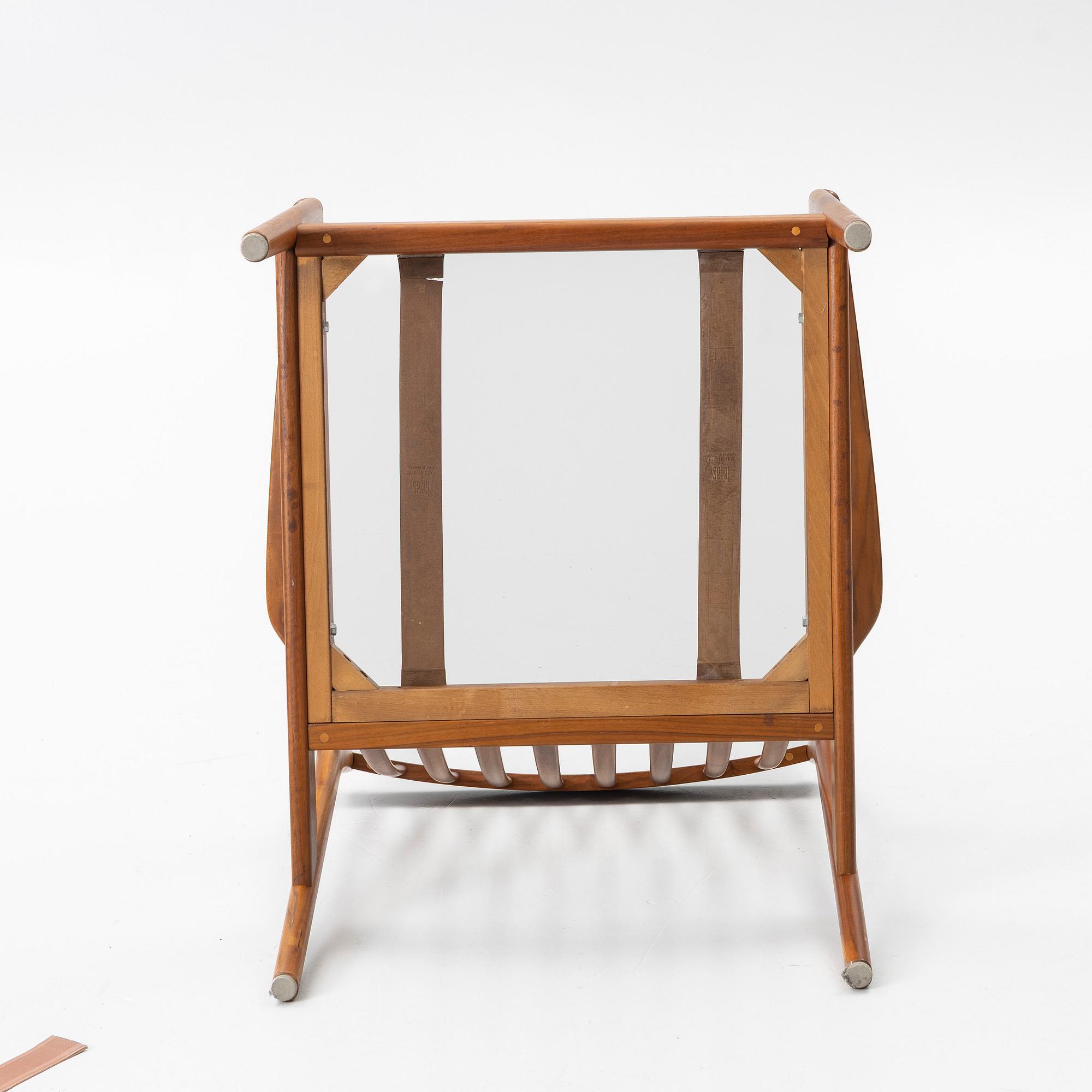 Folke Ohlsson, a pair of 'USA 75' armchairs, Dux, Sweden, 1960's.