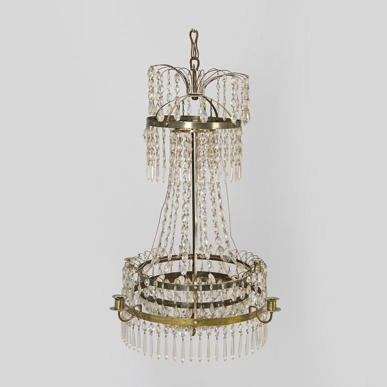 An early 19th century late Gustavian chandelier.