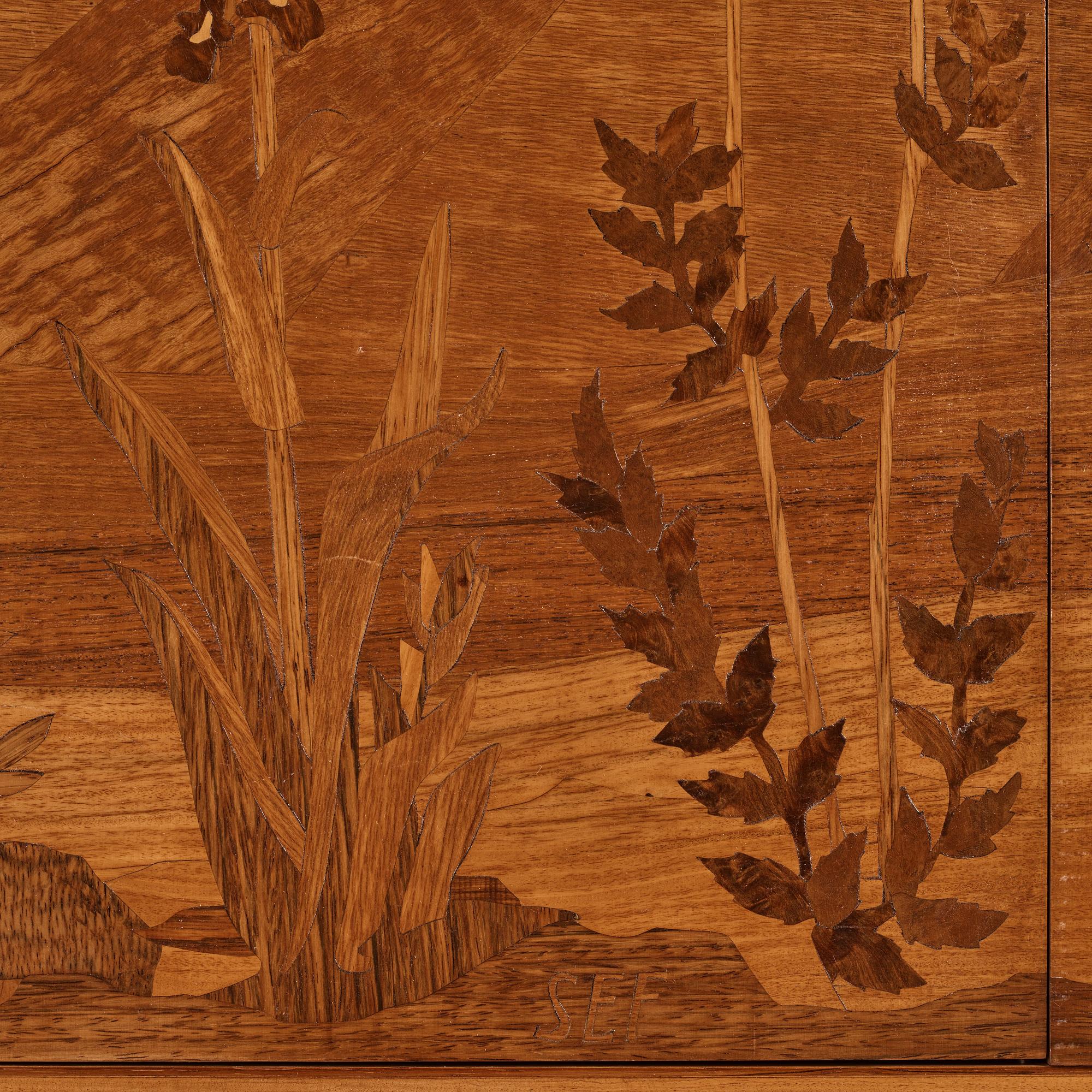 Carl Malmsten, a Swedish Modern cabinet on stand, a journeyman's masterpiece by Sven-Erik Fryklund, Sweden 1942.