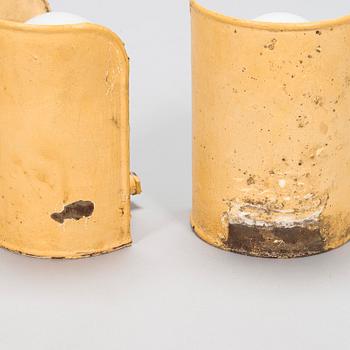 Paavo Tynell, A pair of  mid 20th century '104/100' outdoor lights/ wall lights for Taito Oy.