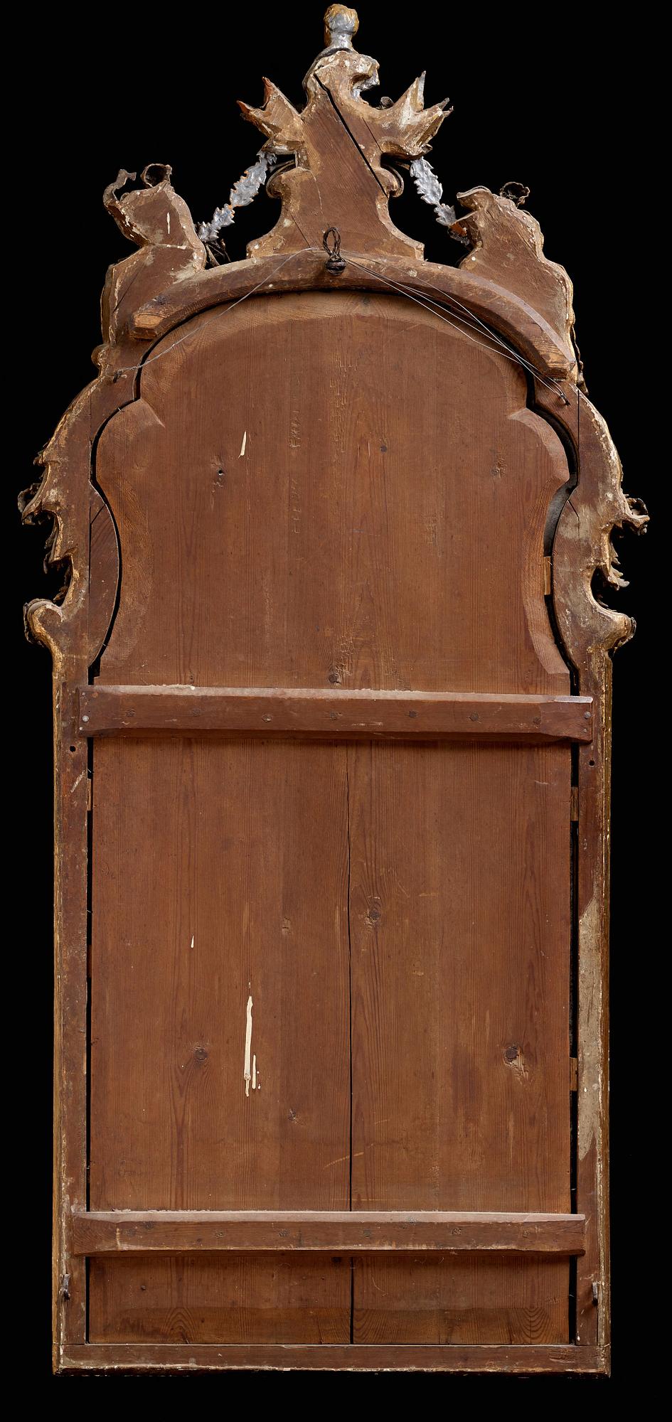 SPEGEL, motiv av Karl XII, av Burchardt Precht, 1700-talets början (verksam i Stockholm 1674-1738).