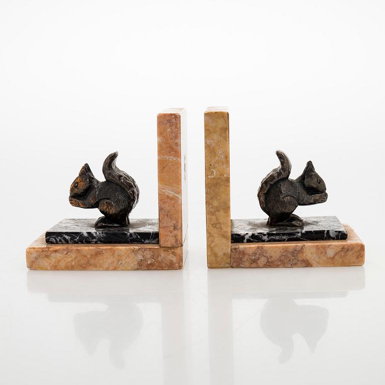 Bookends, a pair, 20th century.