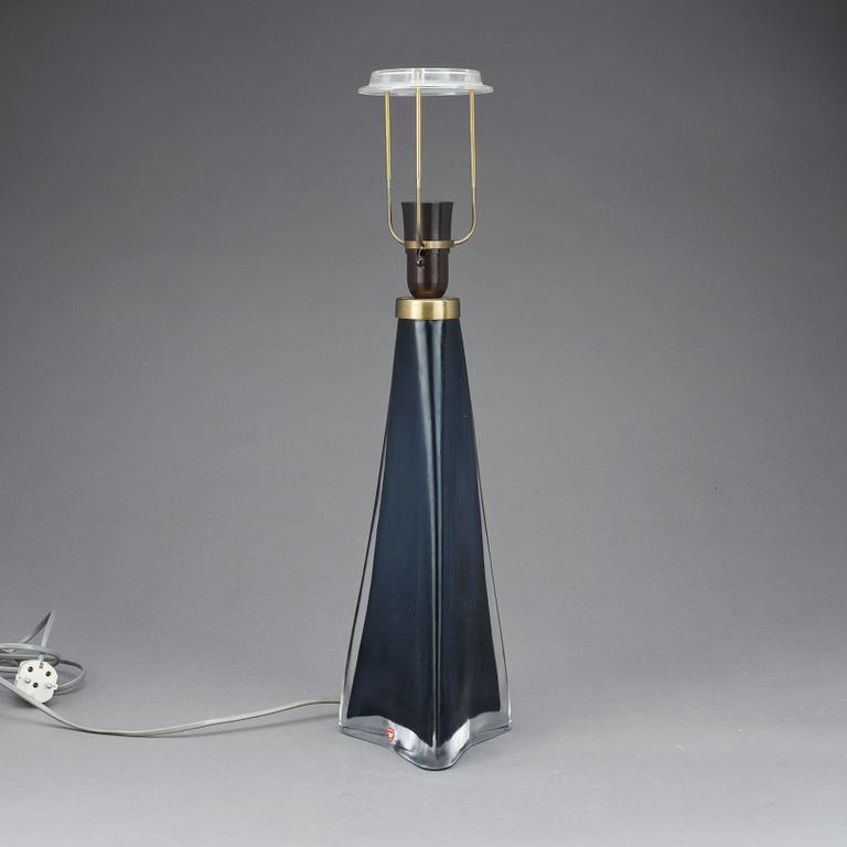 BORDSLAMPA, glas, Carl Fagerlund, Orrefors, 1900-talets andra hälft.